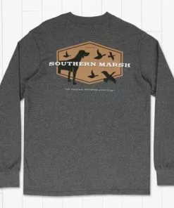 Promo ✨ Southern Marsh Long Sleeve Branding Collection T-Shirt Hunting 🐶 Dog ✨