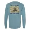 Buy 💯 Southern Fried Cotton Don't Tread Camo Flag Long Sleeve Tee 🎁 -Frogg Toggs-shop SFC1746 Don tTreadCamoFlag web 1 1024x1024 60854.1663773124