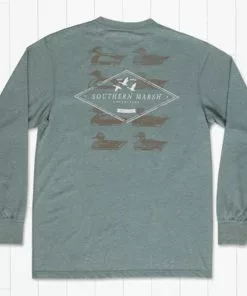 Cheap 🛒 Southern Marsh Long Sleeve Seawash Decoy Stamp T-Shirt 💯