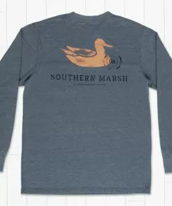 Outlet 🔔 Southern Marsh Long Sleeve Seawash Stamped Duck 🥰