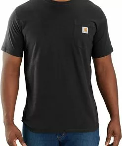 New 🎁 Carhartt Force Relaxed Fit Midweight Short-sleeve Pocket T-Shirt 🔔 -Frogg Toggs-shop black 33759.1659124478