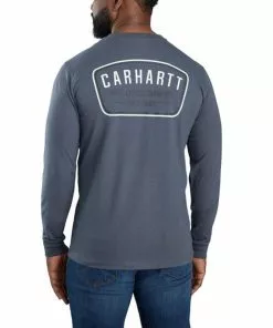 Cheapest 🛒 Carhartt Relaxed Fit Heavyweight Long Sleeve Pocket Crafted Graphic T-Shirt 🛒