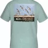 Deals 🥰 Drake Spring Map Short Sleeve T-Shirt 😍 -Frogg Toggs-shop blue grass 70882.1666626998