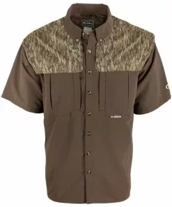 Best Sale ✨ Drake Camo Wingshooter's 👚 Shirt S/S - Bottomland 🌟