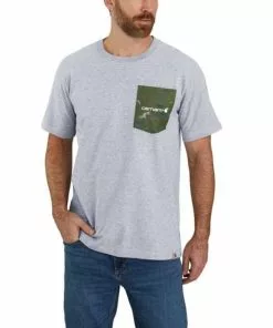 Wholesale 🤩 Carhartt Relaxed Fit Short Sleeve Camo Pocket Graphic T-Shirt ⌛