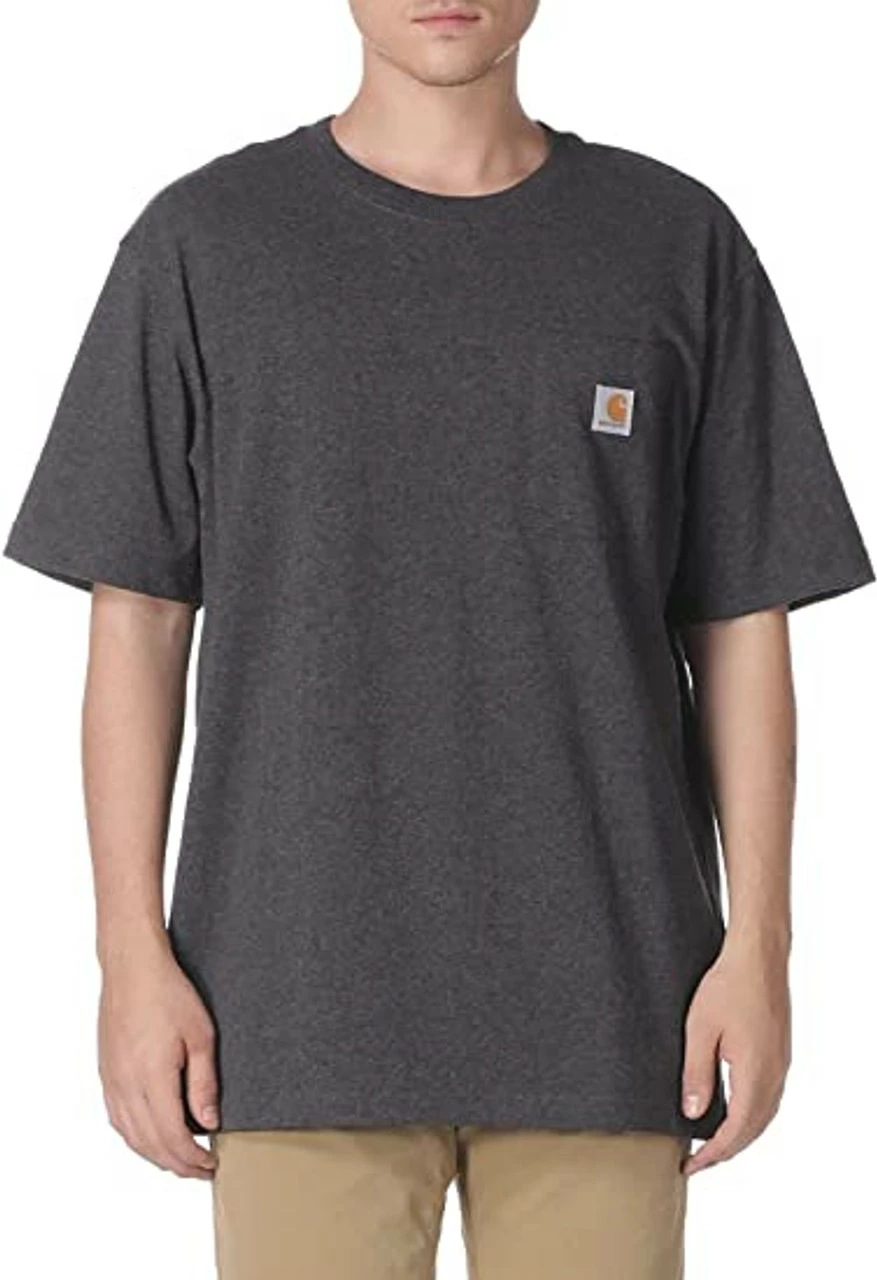Budget ๐ Carhartt Men's Loose Fit Heavyweight Short Sleeve Pocket T-Shirt โญ 5 Budget ๐ Carhartt Men's Loose Fit Heavyweight Short Sleeve Pocket T-Shirt โญ - Image 3