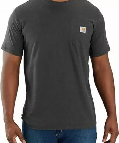 New 🎁 Carhartt Force Relaxed Fit Midweight Short-sleeve Pocket T-Shirt 🔔 -Frogg Toggs-shop carbon 45155.1659124478