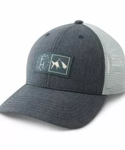 Outlet 🥰 Fish Hippie Company Time Trucker Hat Grey 😍