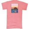 Promo 👍 Coastal Cotton Short Sleeve Coral Fish House T-Shirt ⌛