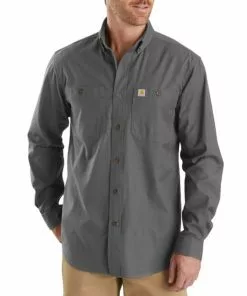 Hot Sale ๐ Carhartt Rugged Flex Rigby Long Sleeve Work ๐ Shirt โค๏ธ 6 Hot Sale ๐ Carhartt Rugged Flex Rigby Long Sleeve Work ๐ Shirt โค๏ธ -Frogg Toggs-shop gravel 74563.1669048051