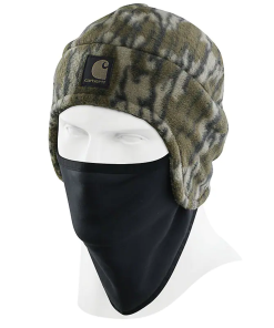 Flash Sale ❤️ Carhartt Men's Camo Fleece 2 In 1 Hat 👍 -Frogg Toggs-shop hat1 95727.1665148699