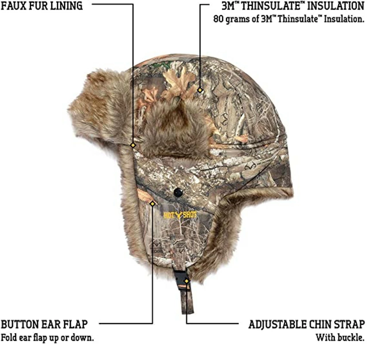 Promo π€© Hot Shot Men's Camo Sabre Trapper Hat π€© 4 Promo π€© Hot Shot Men's Camo Sabre Trapper Hat π€© - Image 2