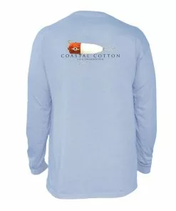 Best Pirce 🔔 Coastal Cotton Treble Hook Long Sleeve T-Shirt 🔔