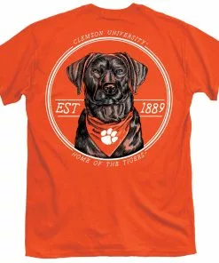 Best Pirce 🤩 Palmetto 👚 Shirt Co. Clemson Bandana Lab T-Shirt 🧨