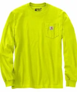 Discount ✨ Carhartt Men's Long Sleeve Workwear Crewneck T-Shirt 😀 11 Discount ✨ Carhartt Men's Long Sleeve Workwear Crewneck T-Shirt 😀 -Frogg Toggs-shop lime 16517.1666364073
