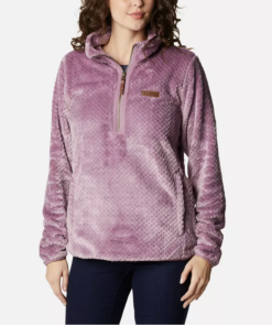 Wholesale 😍 Columbia Sportswear Columbia 👩 Women's Fire Side Quarter Zip Sherpa Fleece ✔️ -Frogg Toggs-shop mauve 55195.1663591982