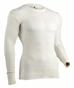 Cheapest 🧨 INDERA MILLS Indera Men's Traditional Waffle Crew Natural 🎁