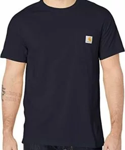New 🎁 Carhartt Force Relaxed Fit Midweight Short-sleeve Pocket T-Shirt 🔔 -Frogg Toggs-shop navy 41329.1659124478