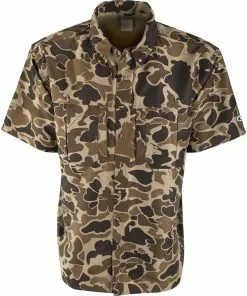 Cheapest 🎁 Drake Waterfowl Vented Wingshooter's Short Sleeve 👕 Shirt 👍