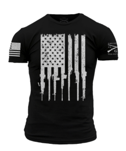 Budget 🧨 Grunt Style Rifle Flag T-Shirt 👍