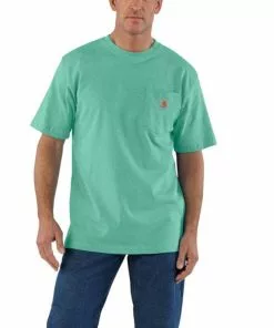 Budget ๐ Carhartt Men's Loose Fit Heavyweight Short Sleeve Pocket T-Shirt โญ 69 Budget ๐ Carhartt Men's Loose Fit Heavyweight Short Sleeve Pocket T-Shirt โญ -Frogg Toggs-shop sea green heather 88454.1666191624