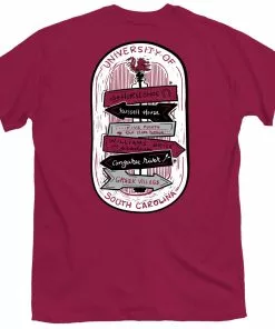 Hot Sale 👍 Palmetto 👕 Shirt Co. Gamecock Campus Signs T-Shirt 🤩