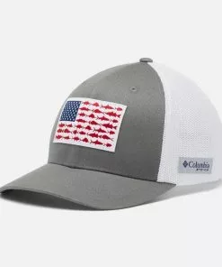 Best Pirce 😉 Columbia Sportswear Columbia PFG Fish Flag Mesh Ball Cap 🛒